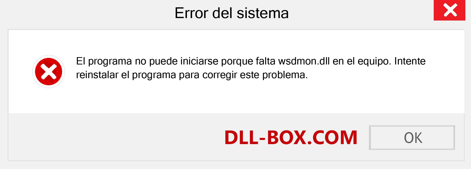 ¿Falta el archivo wsdmon.dll ?. Descargar para Windows 7, 8, 10 - Corregir wsdmon dll Missing Error en Windows, fotos, imágenes