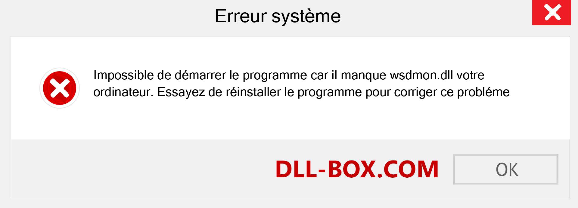 Le fichier wsdmon.dll est manquant ?. Télécharger pour Windows 7, 8, 10 - Correction de l'erreur manquante wsdmon dll sur Windows, photos, images